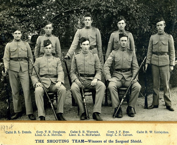 Shooting Team and Winners of the Sargood Shield, 1904.